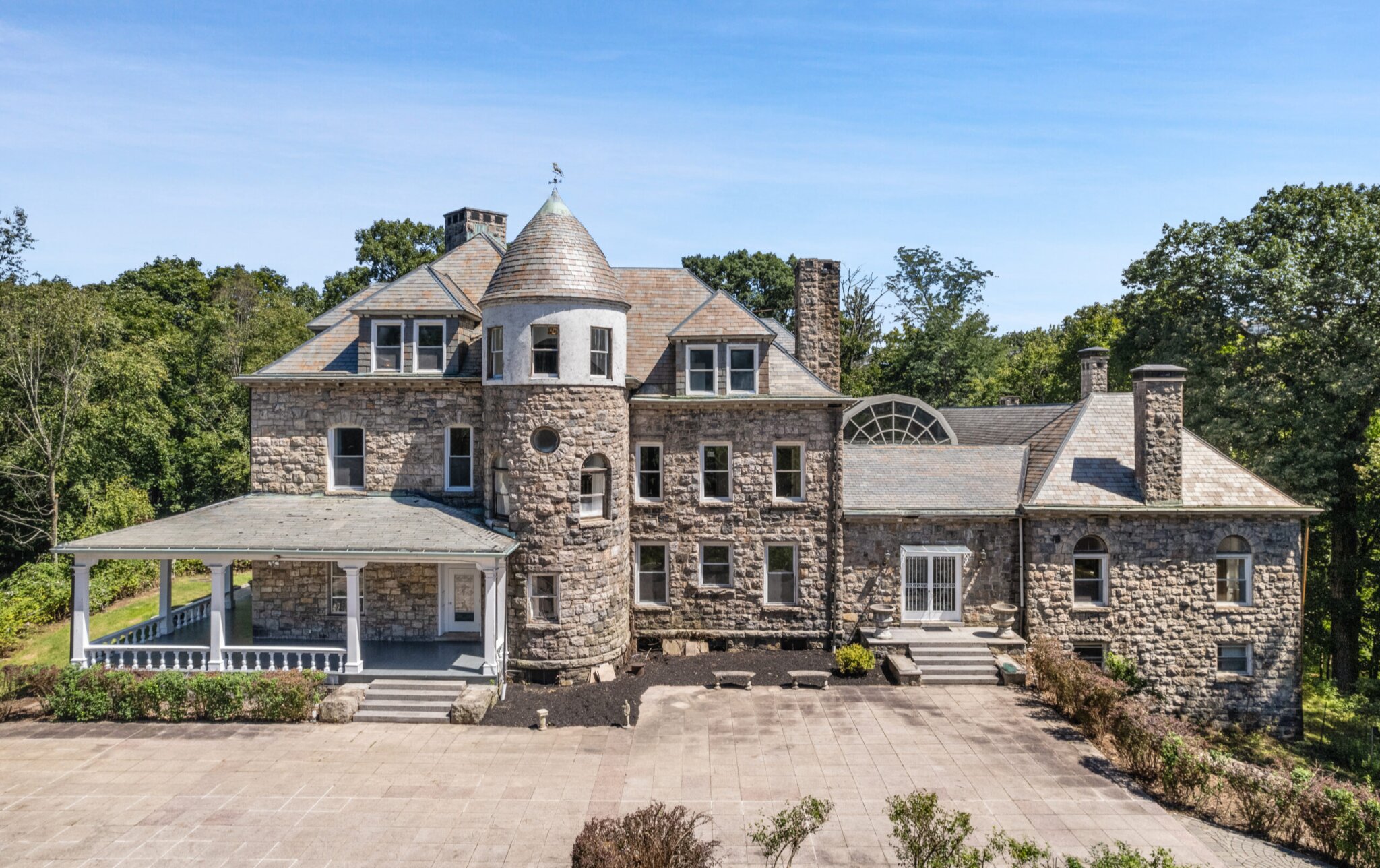 A beautiful stone mansion in Westchester, NY